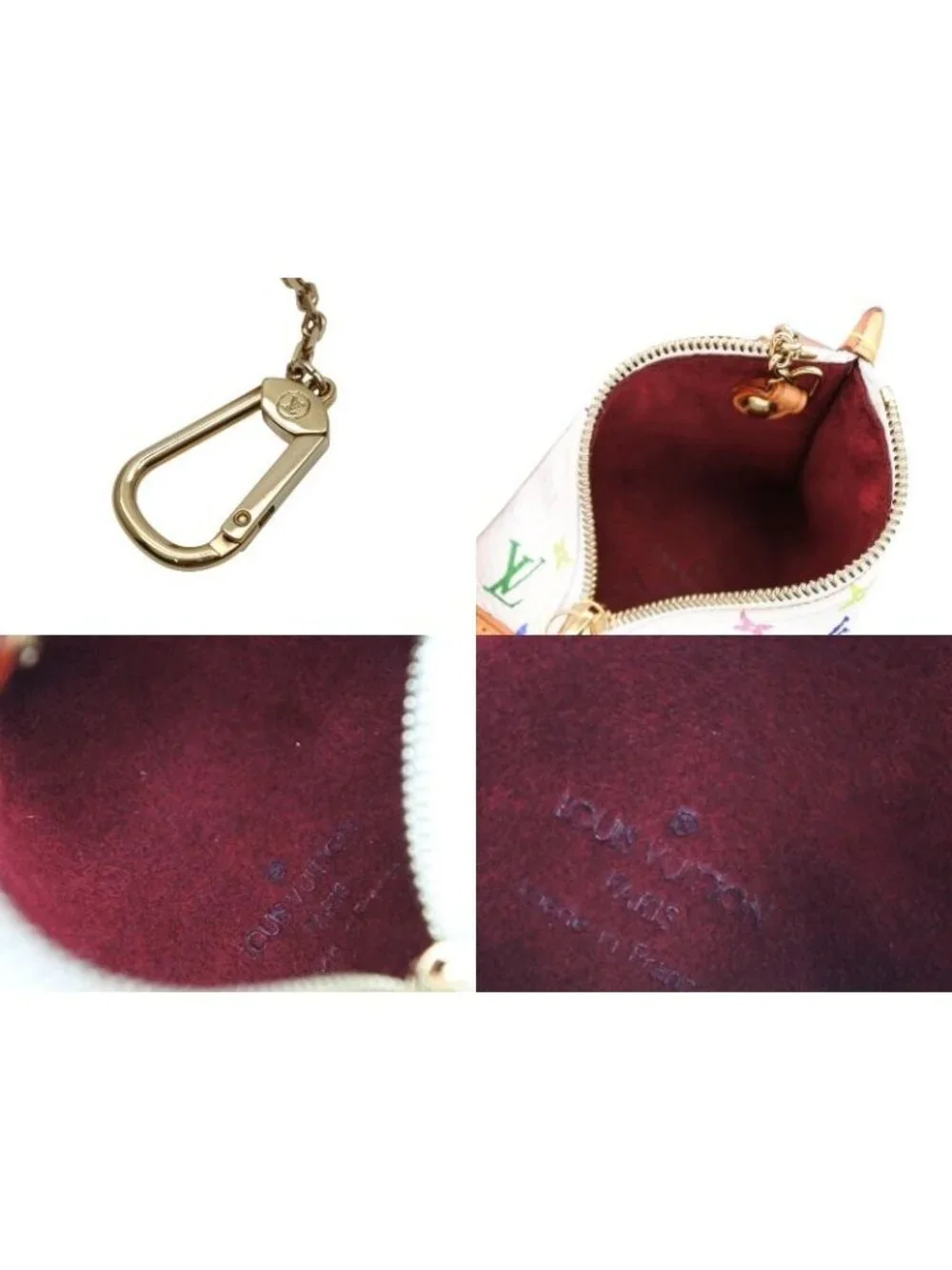 Louis Vuitton Coin Purse Berlingo Monogram Multicolor Gold